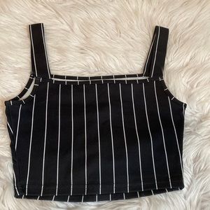 Striped crop top
